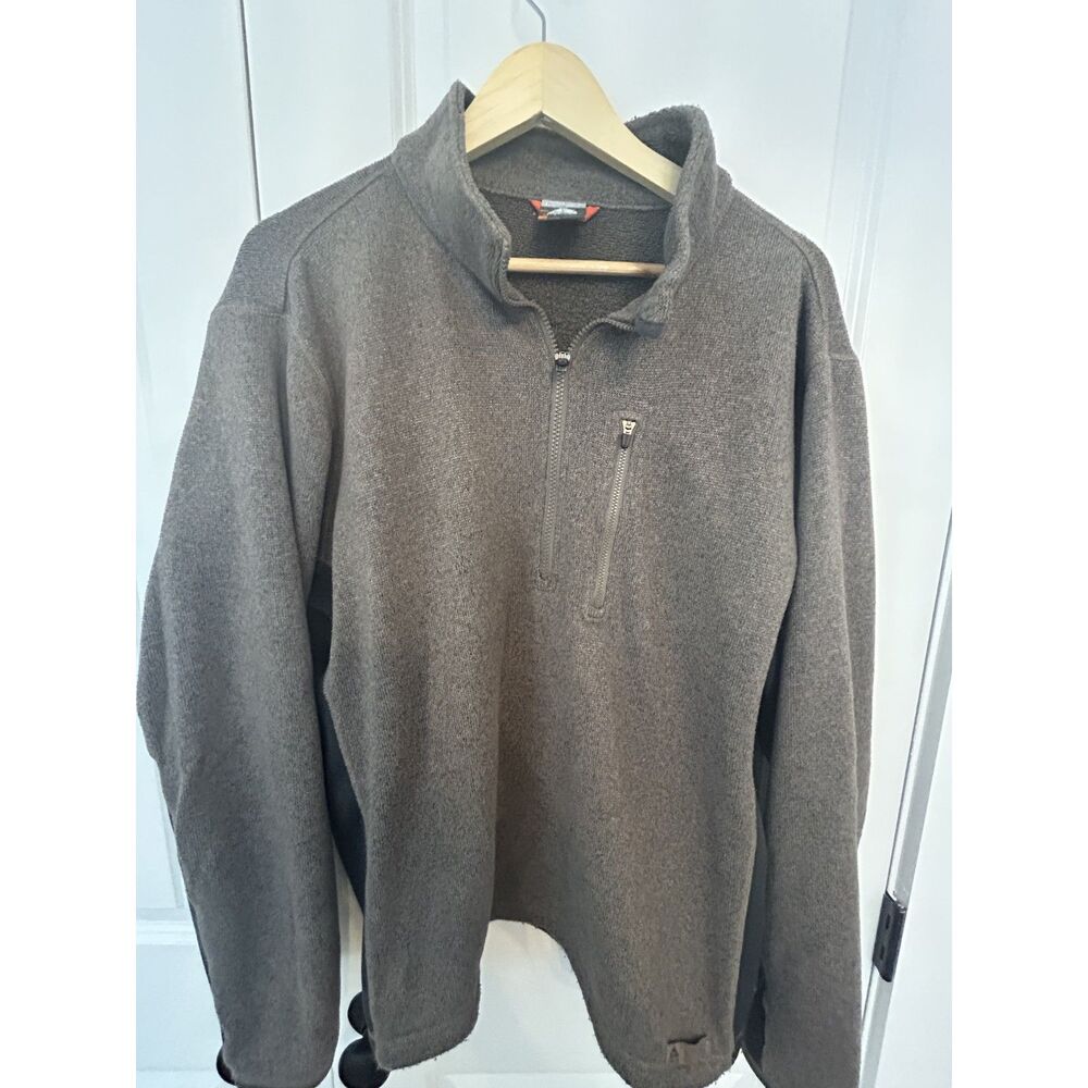 Vintage Nike ACG Fleece Quarter Zip Pullover Brown Heather Therma-FIT Mens Large